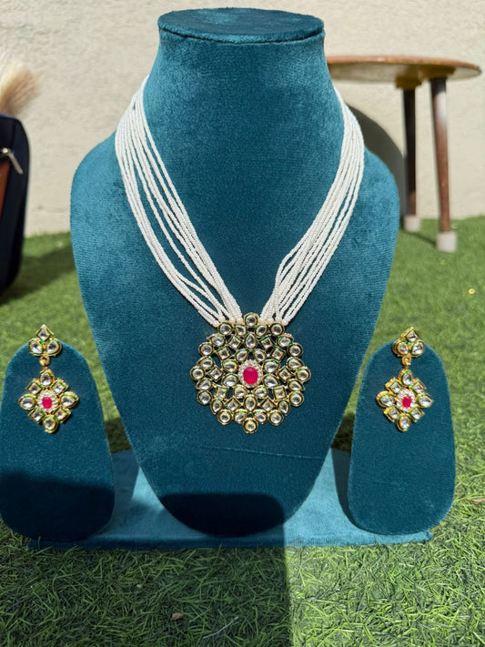 Ranihaaré Royal Necklace – A Classic Statement of Grace, Heritage, and Timeless Elegance