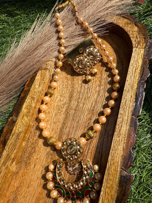 Nooré Moti Necklace – A Royal Pearl-Inspired Statement of Feminine Elegance