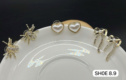 Classic Charm Earring Trio Set – Suntech Jewels