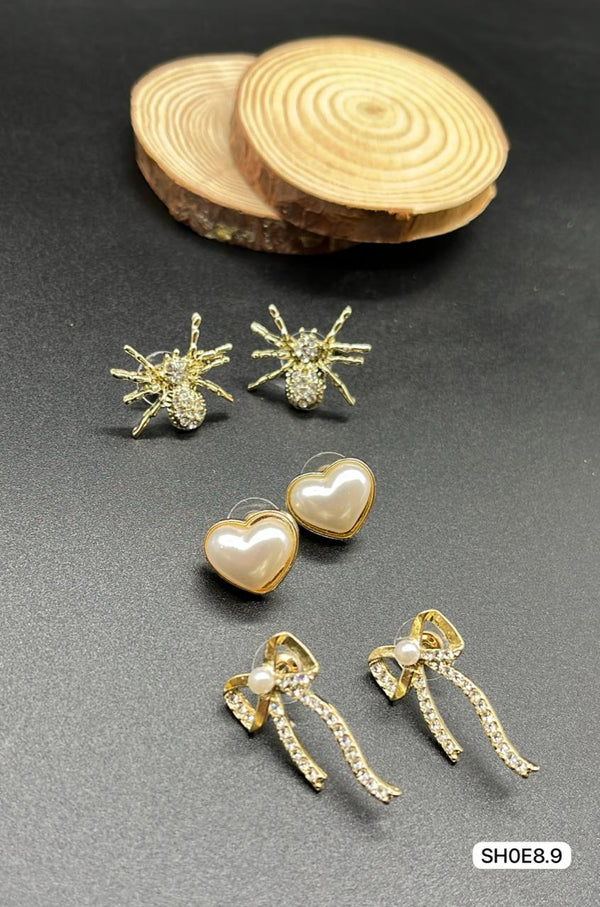 Classic Charm Earring Trio Set – Suntech Jewels