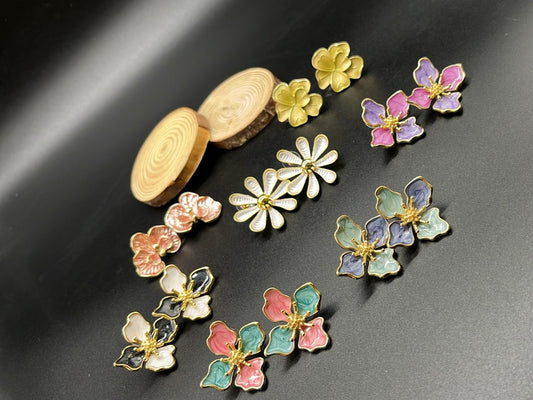 Blossom Garden Floral Earring Set – Suntech Jewels